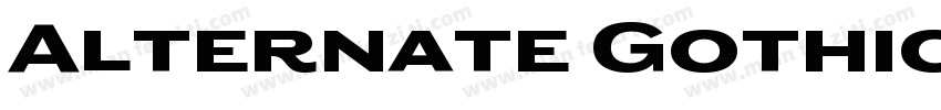 Alternate Gothic ATF字体转换